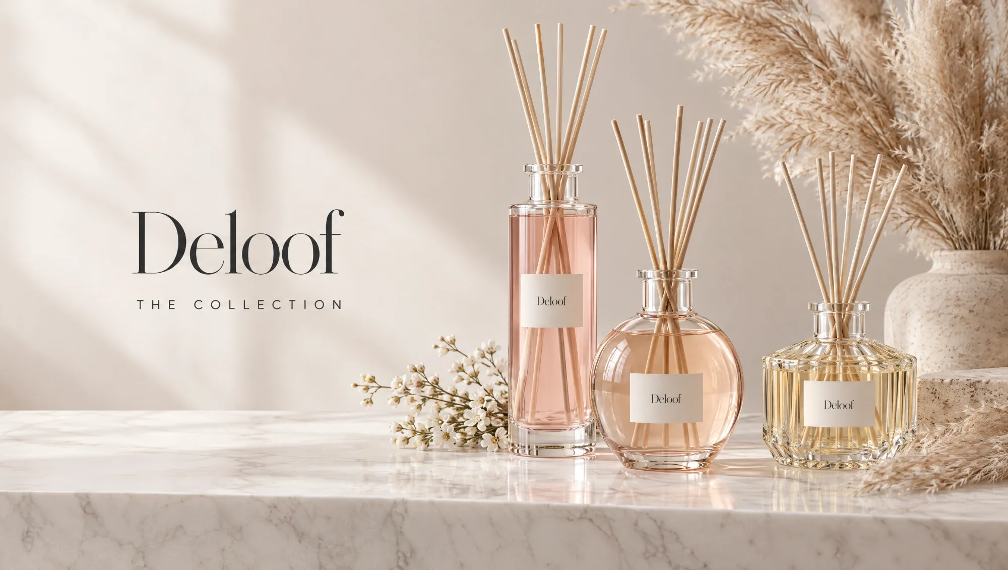 The Deloof reed diffuser collection